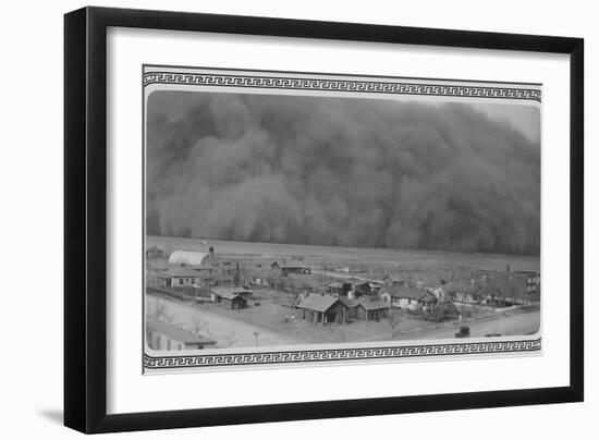 Dust Storm in Rolla, Kansas-null-Framed Premium Photographic Print