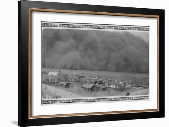 Dust Storm in Rolla, Kansas-null-Framed Premium Photographic Print