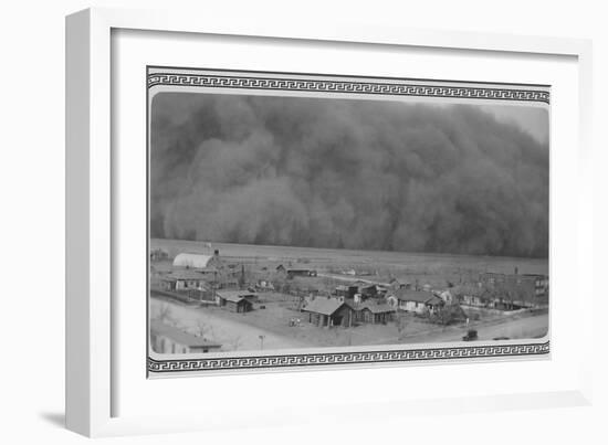 Dust Storm in Rolla, Kansas-null-Framed Premium Photographic Print