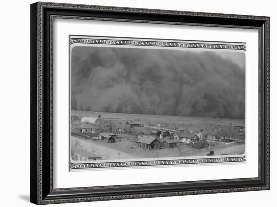 Dust Storm in Rolla, Kansas-null-Framed Premium Photographic Print