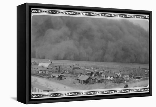 Dust Storm in Rolla, Kansas-null-Framed Stretched Canvas