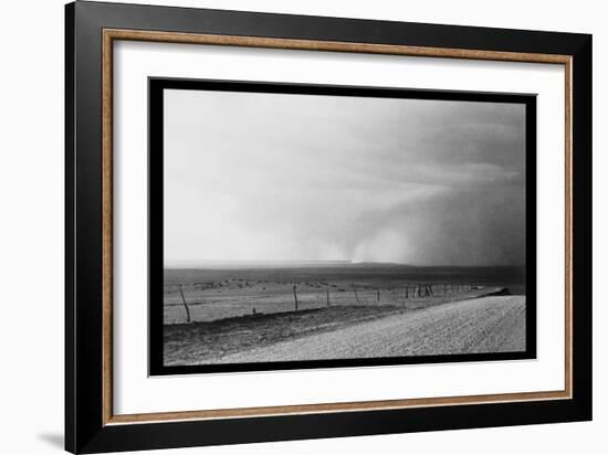 Dust Storm near Mills, New Mexico-Dorothea Lange-Framed Art Print