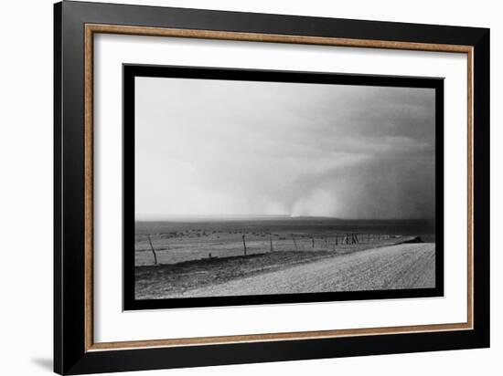 Dust Storm near Mills, New Mexico-Dorothea Lange-Framed Art Print