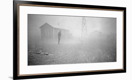 Dust storm New Mexico, 1935-Dorothea Lange-Framed Photographic Print