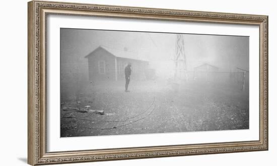 Dust storm New Mexico, 1935-Dorothea Lange-Framed Photographic Print