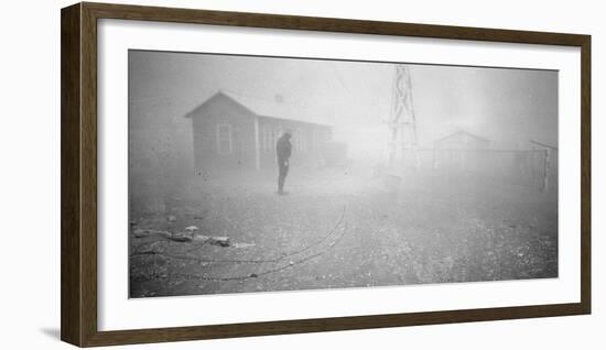 Dust storm New Mexico, 1935-Dorothea Lange-Framed Photographic Print