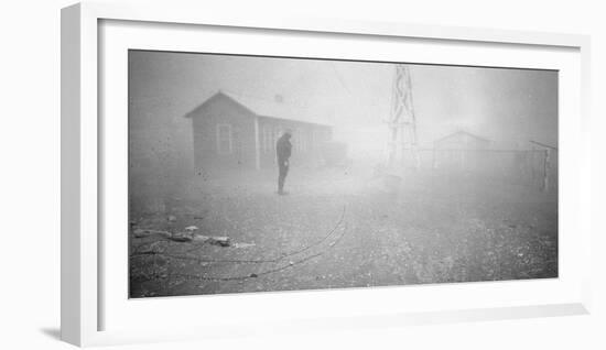 Dust storm New Mexico, 1935-Dorothea Lange-Framed Photographic Print