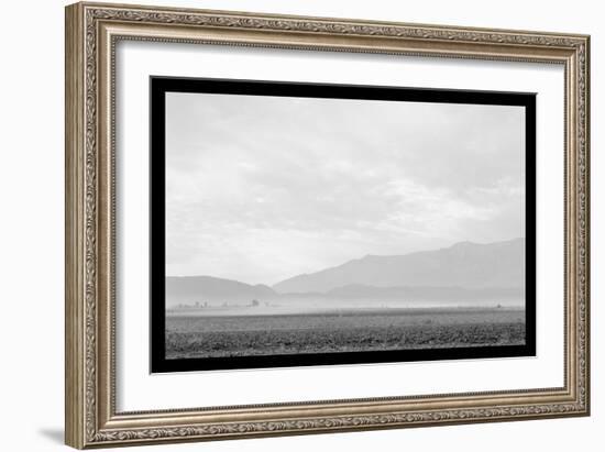 Dust Storm over the Manzanar Relocation Camp-Ansel Adams-Framed Art Print