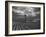 Dust Storm Rising over Farmer Walking Across His Plowed Field-Margaret Bourke-White-Framed Photographic Print