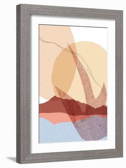 Dusty Desert Rocks 2-Urban Epiphany-Framed Art Print