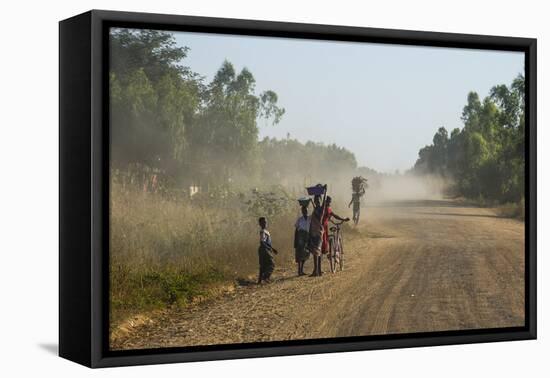 Dusty Road, Mount Mulanje, Malawi, Africa-Michael Runkel-Framed Premier Image Canvas