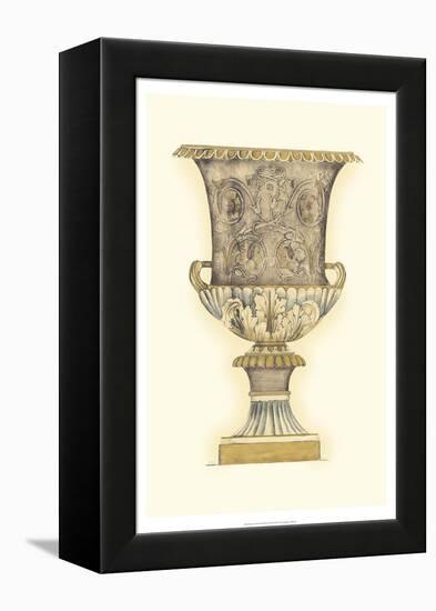 Dusty Urn Sketch III-Jennifer Goldberger-Framed Stretched Canvas