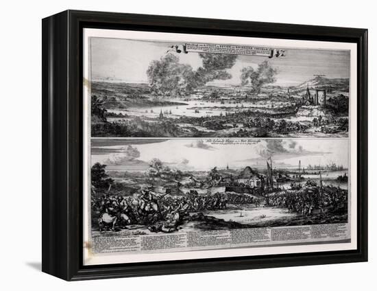 Dutch Attack on the River Medway 20th and 21st June 1667-Romeyn De Hooghe-Framed Premier Image Canvas