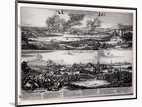 Dutch Attack on the River Medway 20th and 21st June 1667-Romeyn De Hooghe-Mounted Premium Giclee Print