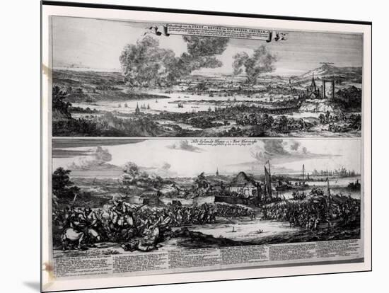 Dutch Attack on the River Medway 20th and 21st June 1667-Romeyn De Hooghe-Mounted Giclee Print