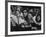 Dutch Audience Watching Jazz Trumpeter Louis Armstrong Performing with Band During a Concert-John Loengard-Framed Photographic Print