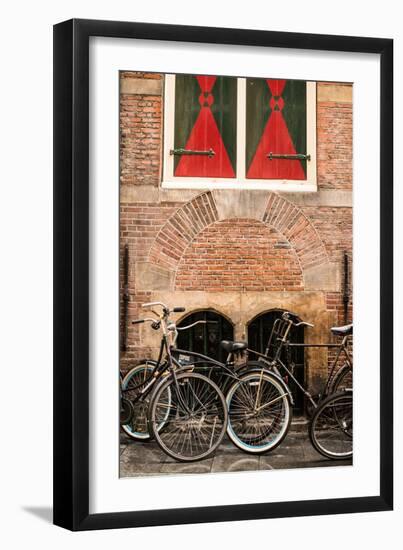 Dutch Bicyles-Erin Berzel-Framed Photographic Print