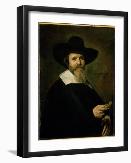 Dutch Burgher, 1643 (Oil on Canvas)-Frans Hals-Framed Giclee Print