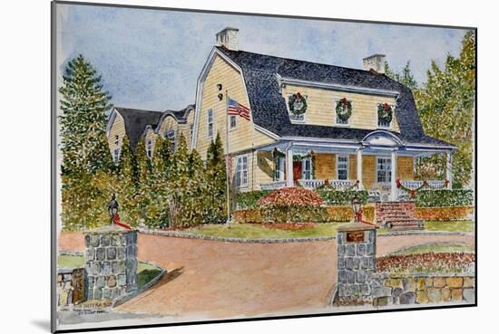 Dutch Colonial watercolor-Anthony Butera-Mounted Giclee Print