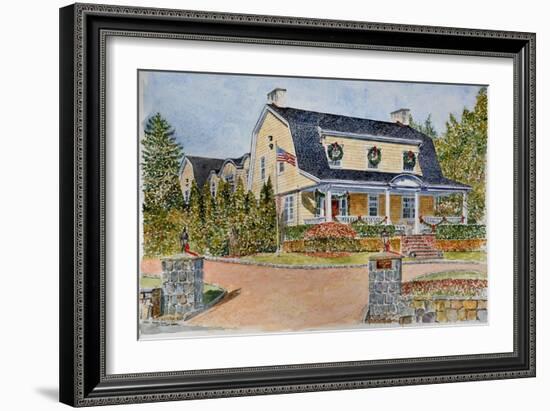 Dutch Colonial watercolor-Anthony Butera-Framed Giclee Print