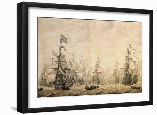 Dutch Fleet, 1672-William Affleck-Framed Giclee Print