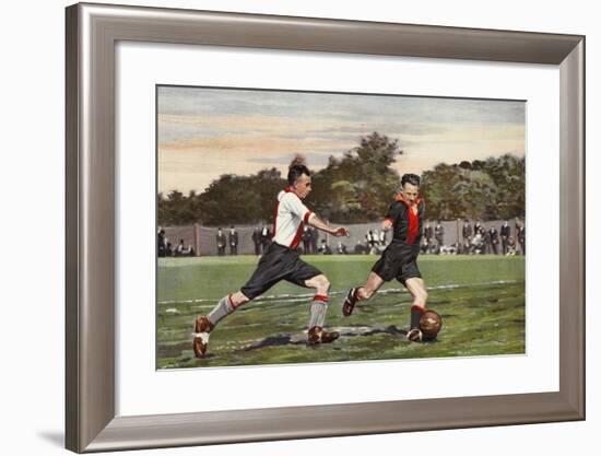 Dutch Football: Olympia V. Hollandiaan, from a Album Issued by Miss Blanche Cigarettes, 1934-null-Framed Giclee Print