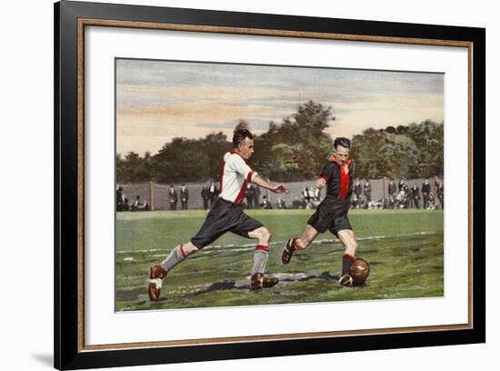 Dutch Football: Olympia V. Hollandiaan, from a Album Issued by Miss Blanche Cigarettes, 1934-null-Framed Giclee Print