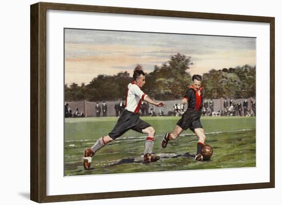 Dutch Football: Olympia V. Hollandiaan, from a Album Issued by Miss Blanche Cigarettes, 1934-null-Framed Giclee Print