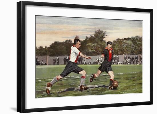 Dutch Football: Olympia V. Hollandiaan, from a Album Issued by Miss Blanche Cigarettes, 1934-null-Framed Giclee Print