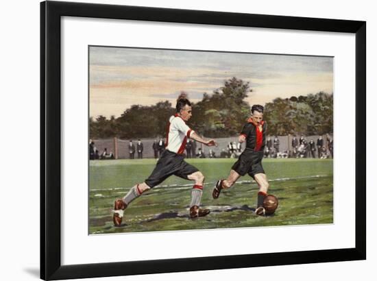 Dutch Football: Olympia V. Hollandiaan, from a Album Issued by Miss Blanche Cigarettes, 1934-null-Framed Giclee Print