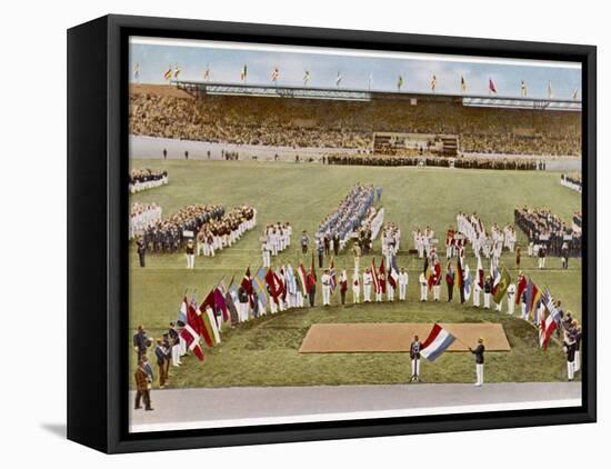 Dutch Footballer Harry Denis Swears the Olympic Oath-null-Framed Premier Image Canvas