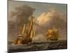 Dutch Galliots Off the Coast-John Wilson Carmichael-Mounted Giclee Print