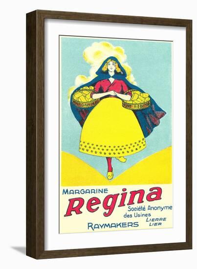 Dutch Girl Margarine Advertisement-null-Framed Art Print