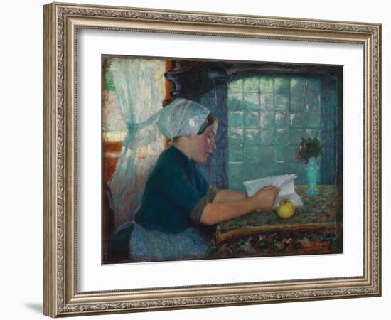 Dutch Interior, 1890 (Oil on Canvas)-Edward Henry Potthast-Framed Giclee Print