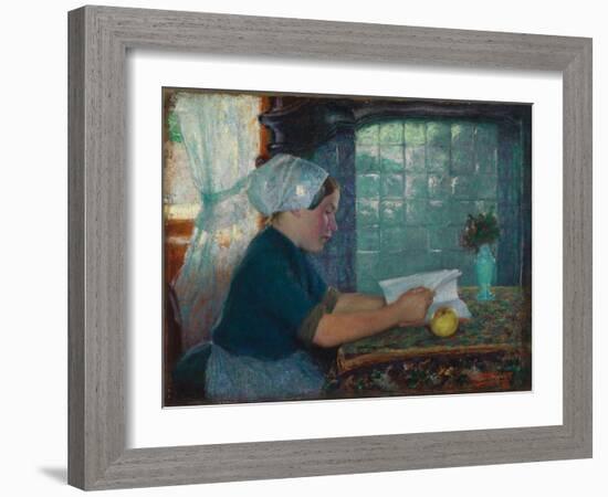 Dutch Interior, 1890 (Oil on Canvas)-Edward Henry Potthast-Framed Giclee Print