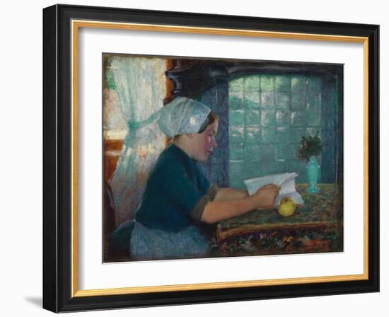 Dutch Interior, 1890 (Oil on Canvas)-Edward Henry Potthast-Framed Giclee Print