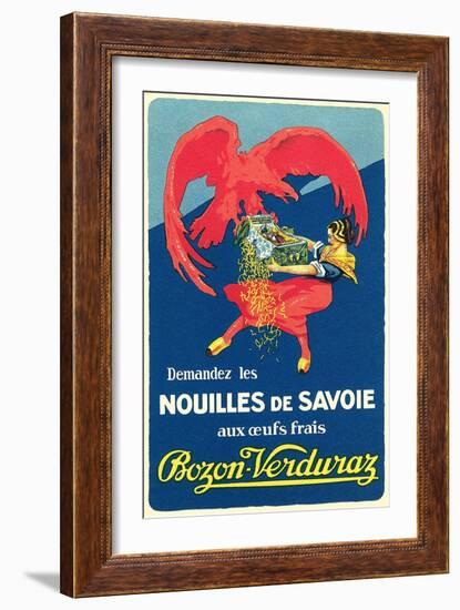 Dutch Lady Fighting with Eagle over Noodles-null-Framed Art Print