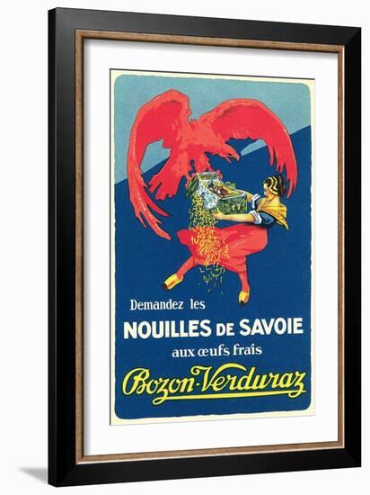 Dutch Lady Fighting with Eagle over Noodles-null-Framed Art Print
