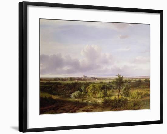 Dutch Landscape, 19th Century-Pieter Lodewijk Francisco Kluyver-Framed Giclee Print