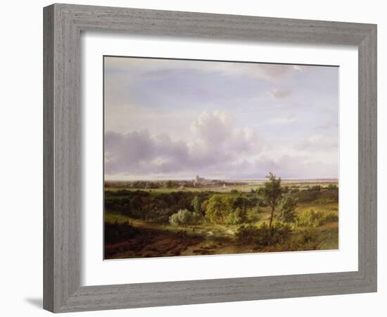 Dutch Landscape, 19th Century-Pieter Lodewijk Francisco Kluyver-Framed Giclee Print