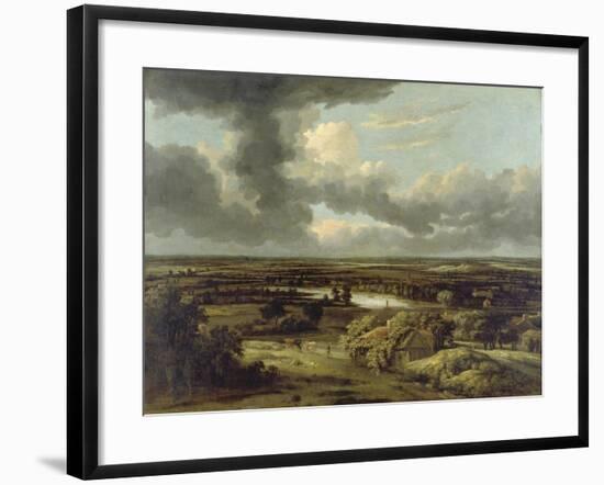 Dutch Landscape with View from Dunes on Plain, Um 1664-Philips Koninck-Framed Giclee Print