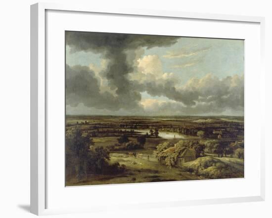 Dutch Landscape with View from Dunes on Plain, Um 1664-Philips Koninck-Framed Giclee Print