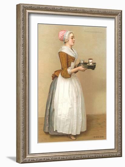 Dutch Maid Carrying Chocolate-null-Framed Art Print