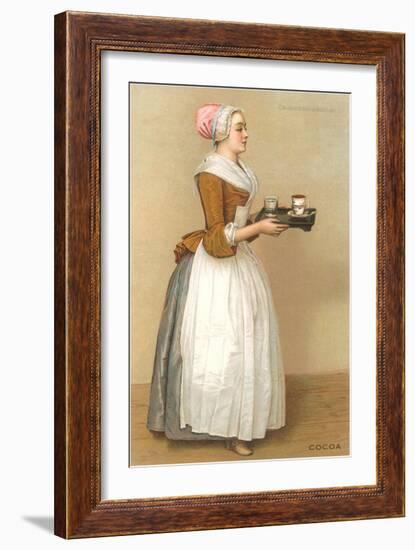 Dutch Maid Carrying Chocolate-null-Framed Art Print