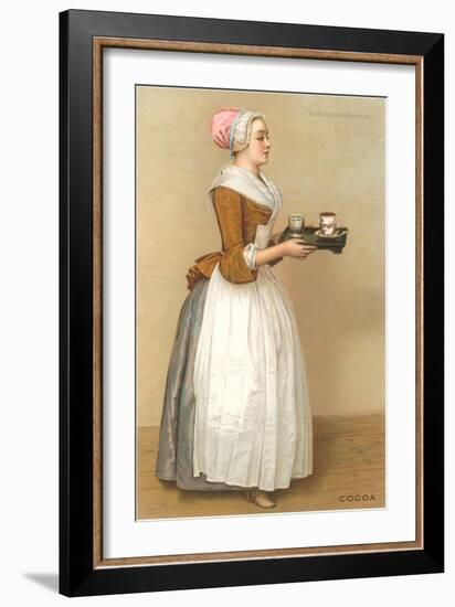 Dutch Maid Carrying Chocolate-null-Framed Art Print