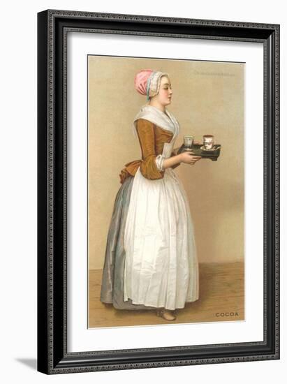 Dutch Maid Carrying Chocolate-null-Framed Art Print