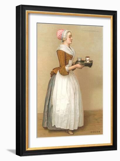 Dutch Maid Carrying Chocolate-null-Framed Art Print