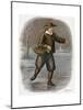 Dutch Man Skating with a Basket of Vegatables, 1809-W Dickes-Mounted Giclee Print