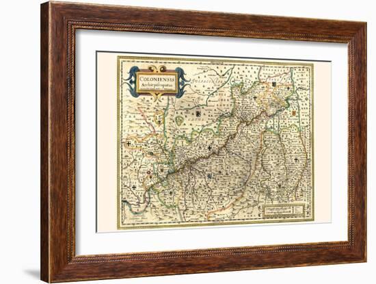 Dutch Map Of The Electorate Of Cologne-Willem Janszoon Blaeu-Framed Art Print