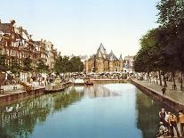 The Great Sluice, Amsterdam, Netherlands, Pub.C. 1900 (Chromolitho)-Dutch Photographer-Giclee Print